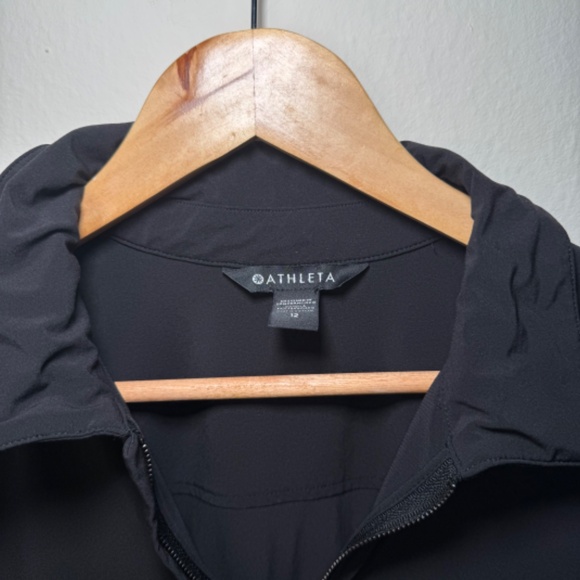 Athleta Brooklyn Romper Women's Size 12 Black Athleisure Stretch Activewear - Picture 4 of 7